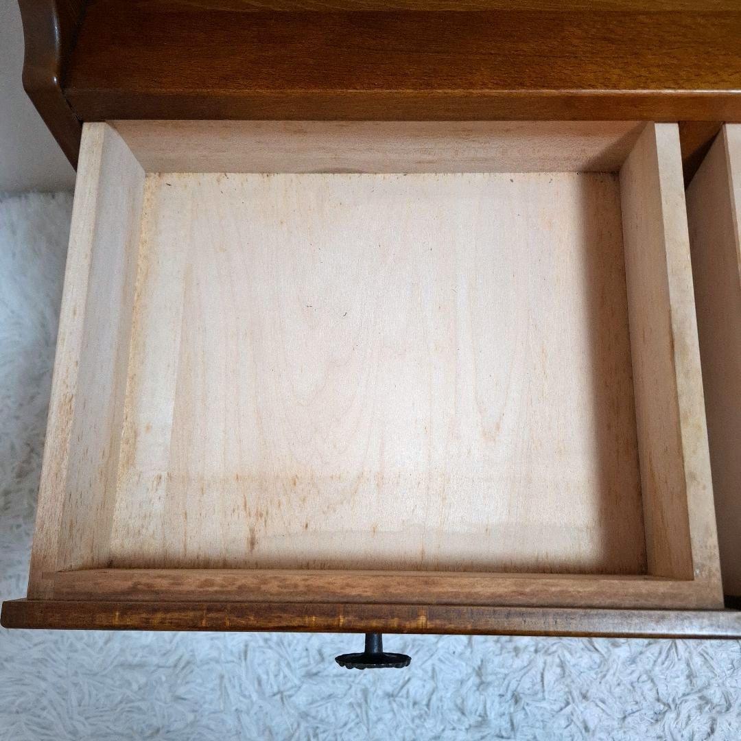 【美品】karimoku カリモク コロニアル 電話台 FAX台 サイドチェスト