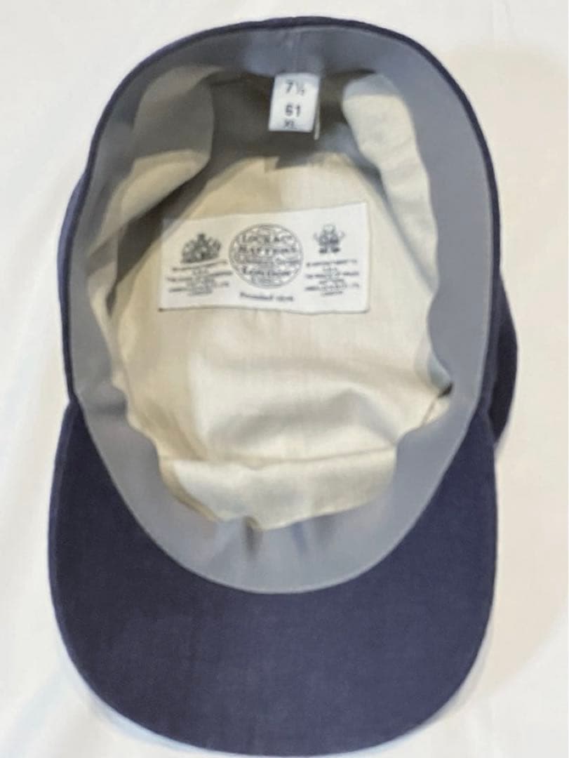 ⭐️Lock & Co. HATTERSジェームスロックリネンキャップXLネイビー