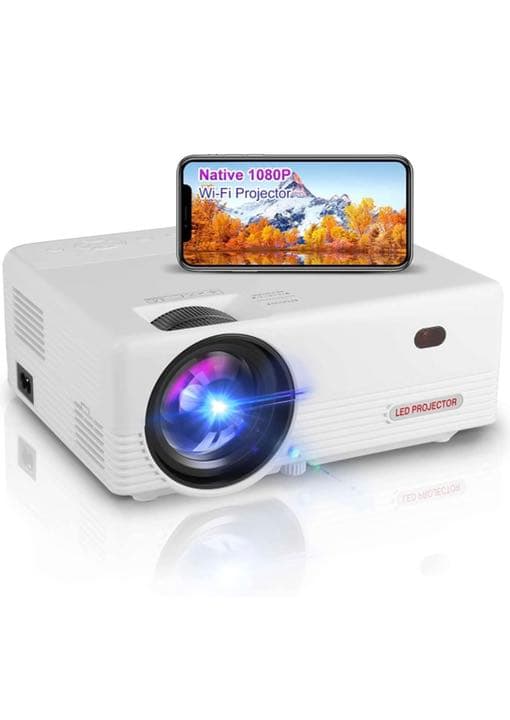 OSEVEN プロジェクター 小型 8000lm WiFi 4K対応 リアル