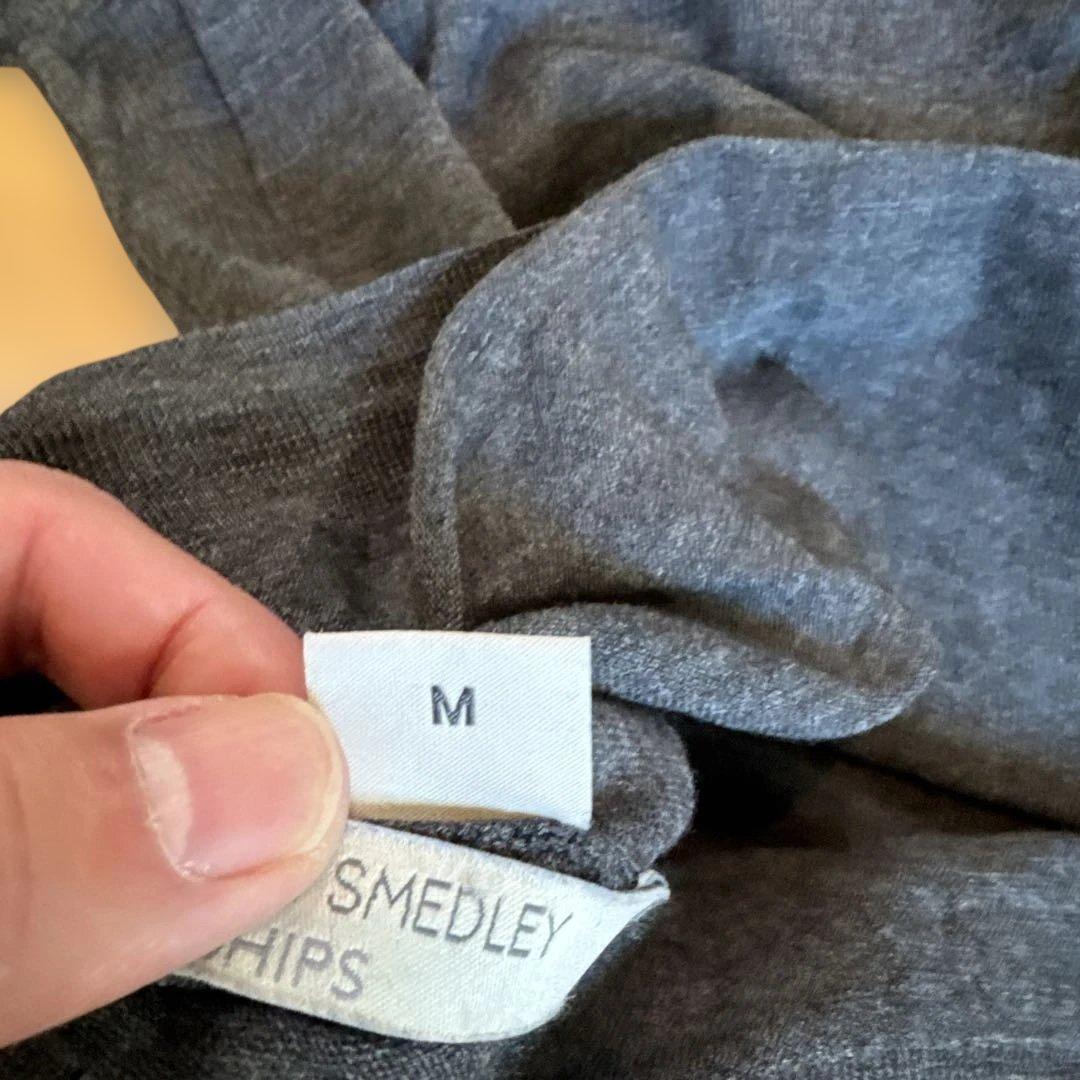 ジョンスメドレー　ダークグレー タートルネックニット