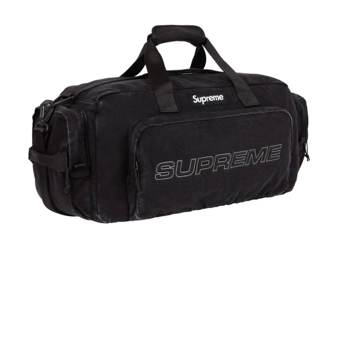 Supreme デニムダッフルバッグ ブラック
