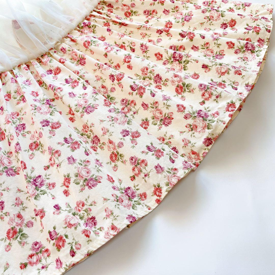 130size 花柄 セレモニー 入学 卒園 フォーマル 女の子