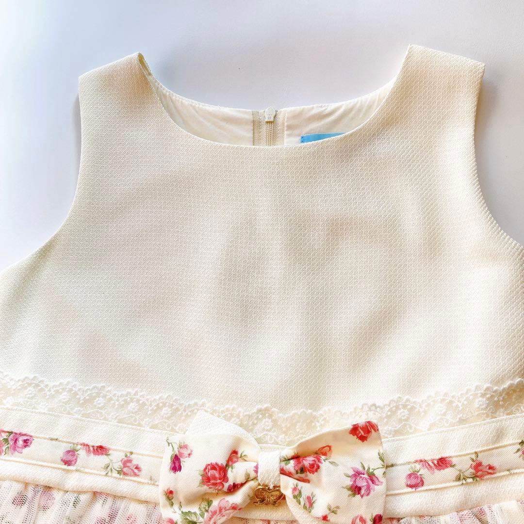 130size 花柄 セレモニー 入学 卒園 フォーマル 女の子