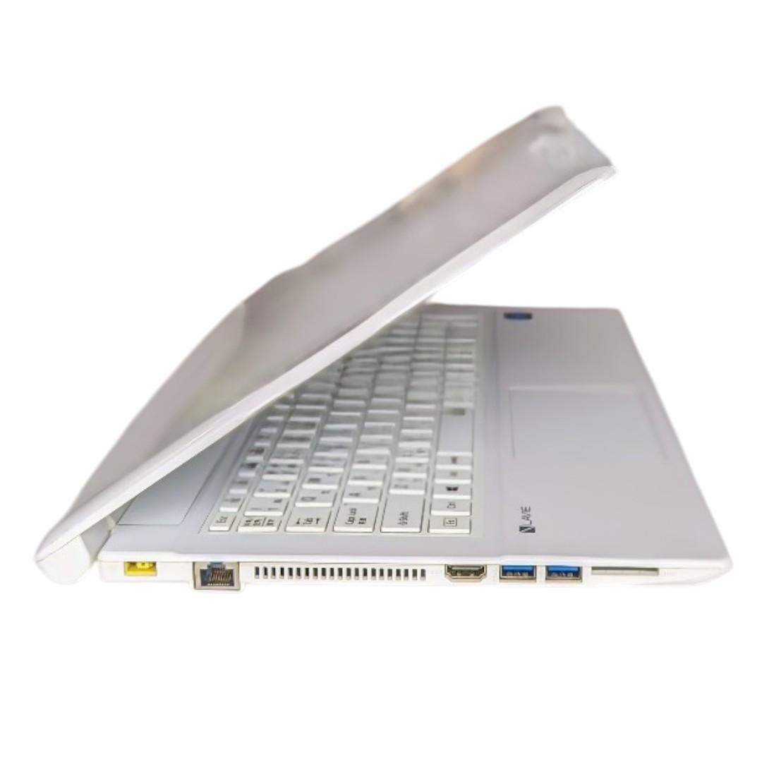 すぐ使える　NEC　LAVIE　可愛い白　ノートパソコン　お子様の練習用に！