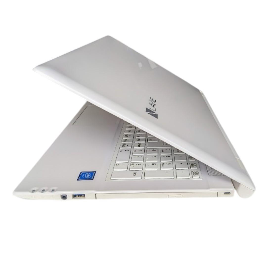 すぐ使える　NEC　LAVIE　可愛い白　ノートパソコン　お子様の練習用に！