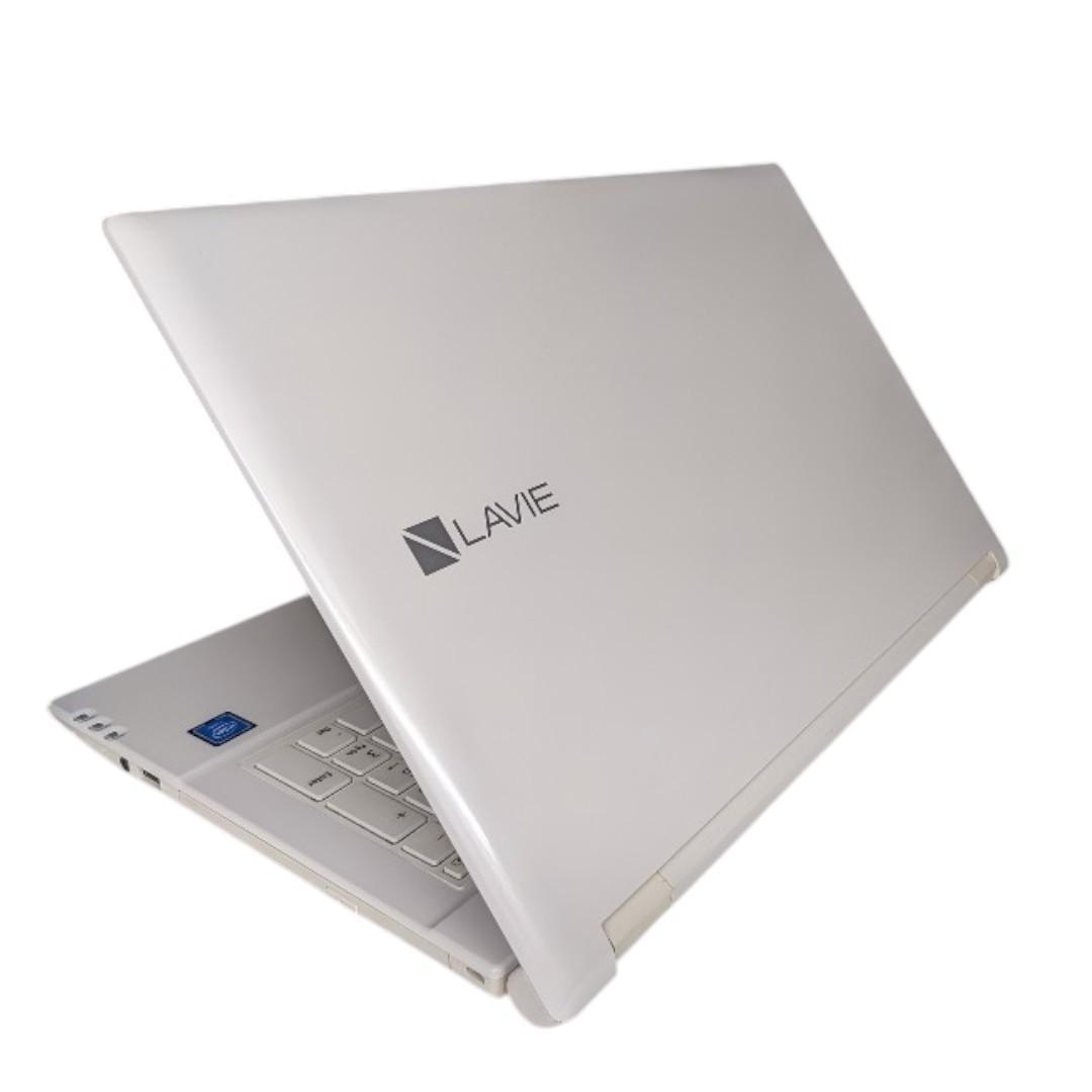 すぐ使える　NEC　LAVIE　可愛い白　ノートパソコン　お子様の練習用に！