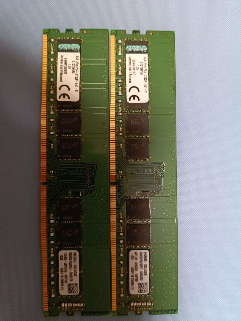 ​Kingston 8GB×2枚セット (計16GB) DDR4-2133