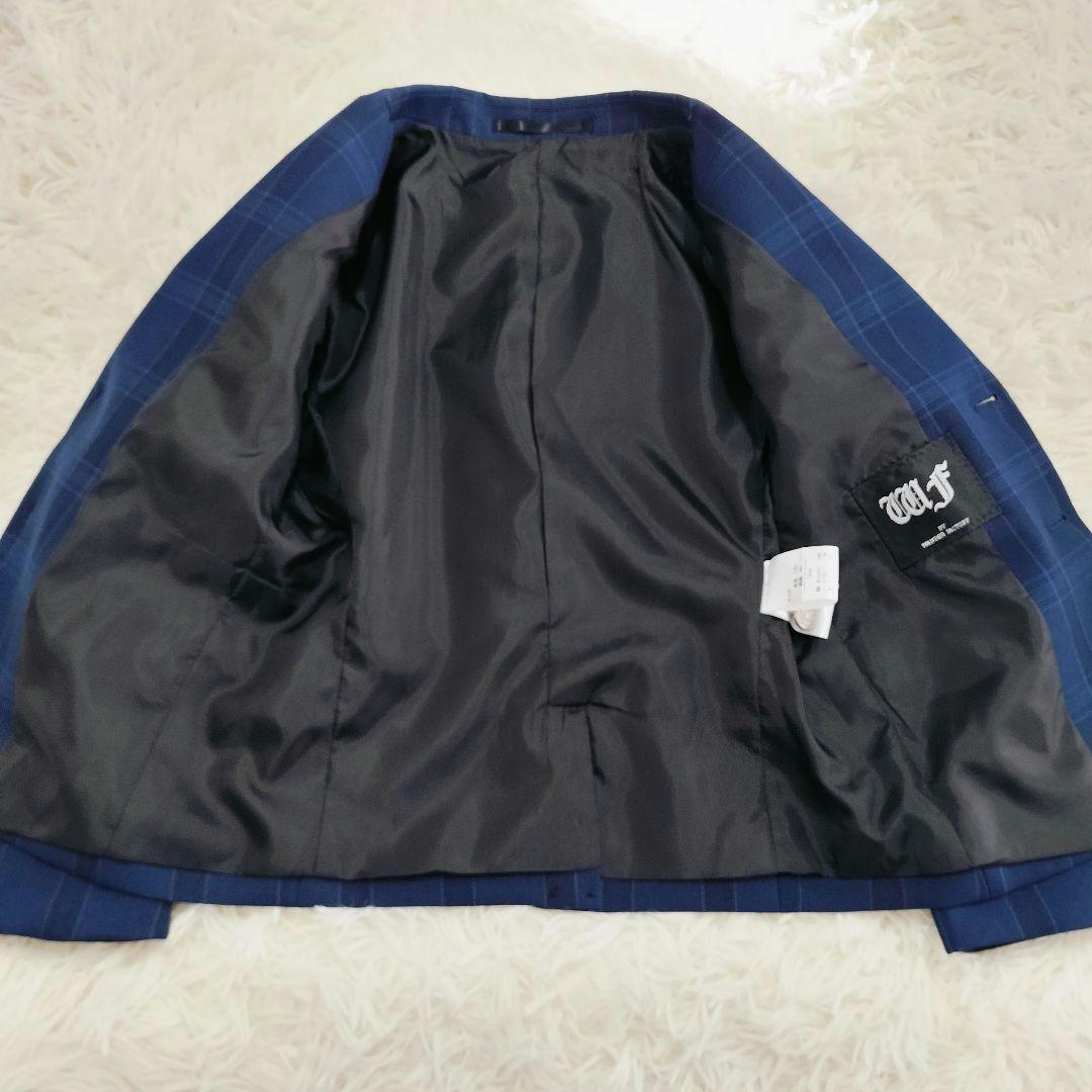 WANDER FACTORY フォーマル スーツ 120 ネイビー チェック