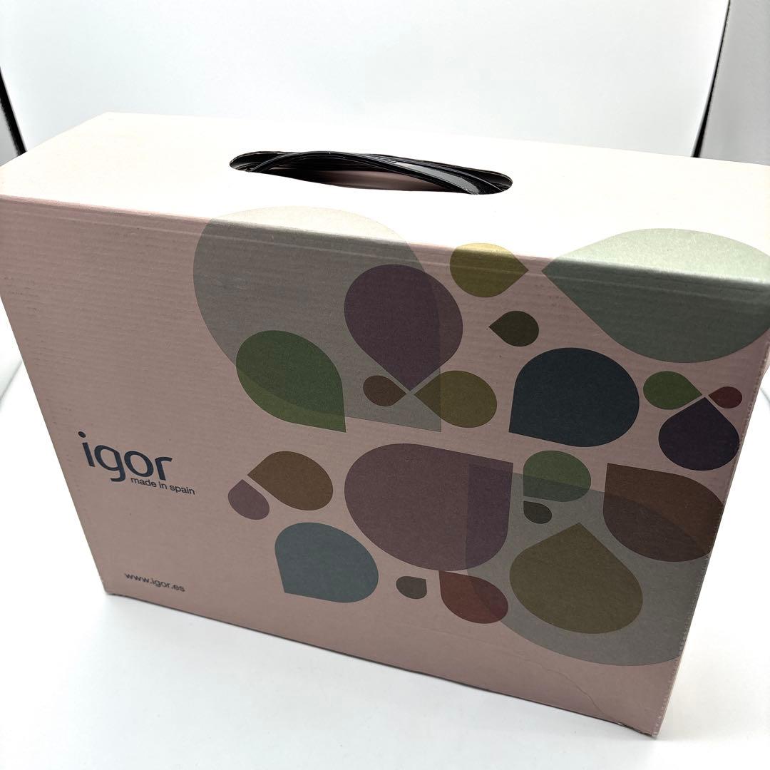 【完全未使用品】igor レインシューズ スペイン製39（25cm）ブラック箱