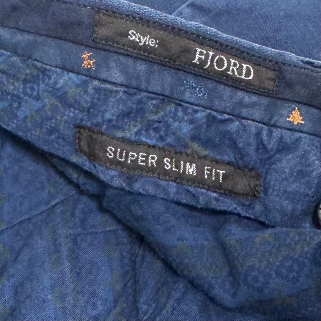 PT01 BEAMS F スリムフィット ストレッチ チノ ネイビー 52