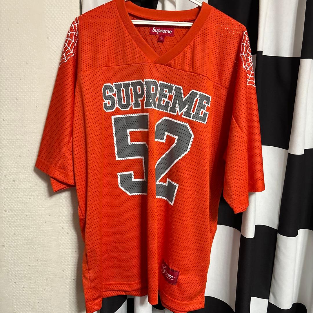 愛*ん様 Supreme シュプリーム　メッシュシャツ 52番 オレンジLサイズ