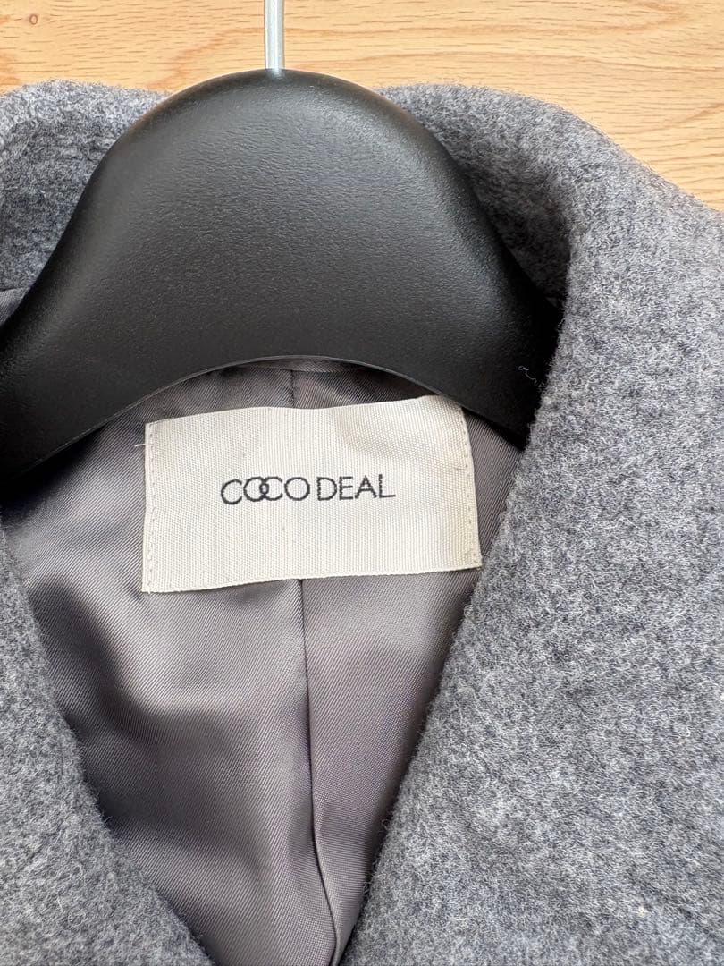 値下げ！ココディール　インペリアルモッサショートPコート　グレー