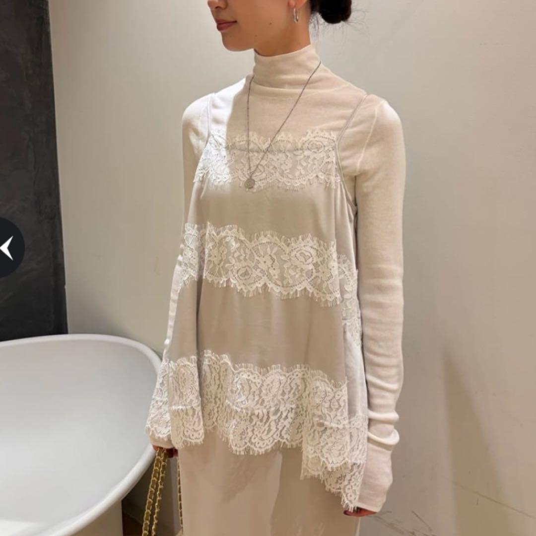 CADUNE レースキャミブラウス