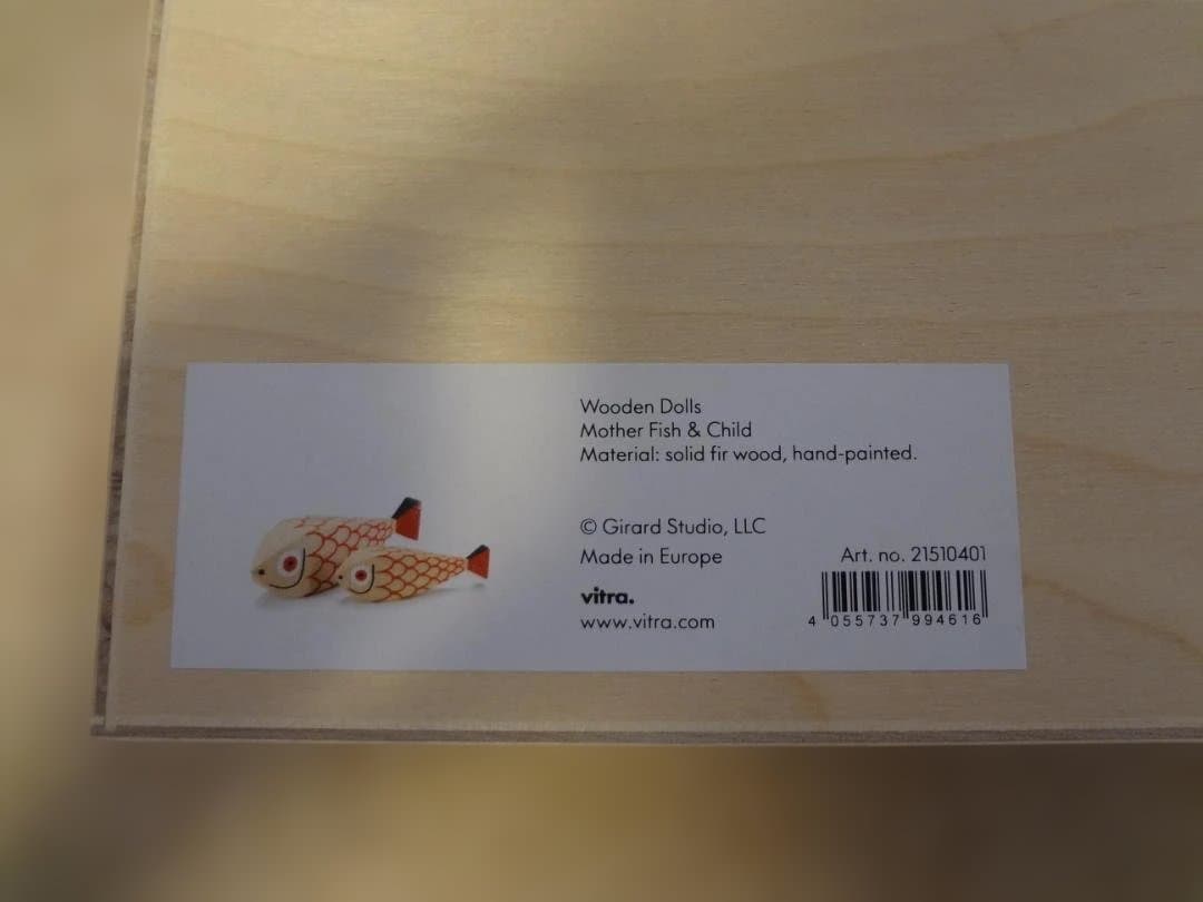 置物 Wooden Dolls Mother Fish & Child