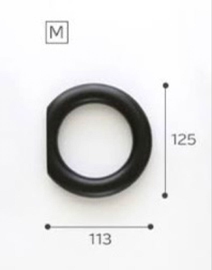 【新品未使用】②HAY ブラック壁掛けフック Mサイズ