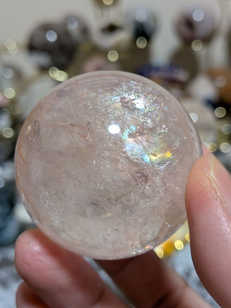 ぽわ☆アゼツライト☆ピンクアゼツライト☆高品質☆希少☆台座つき☆