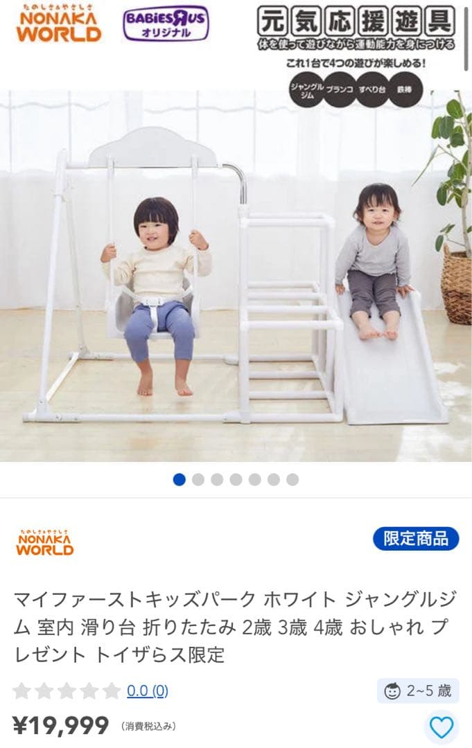 トイザらス限定マイファーストキッズパーク ジャングルジム