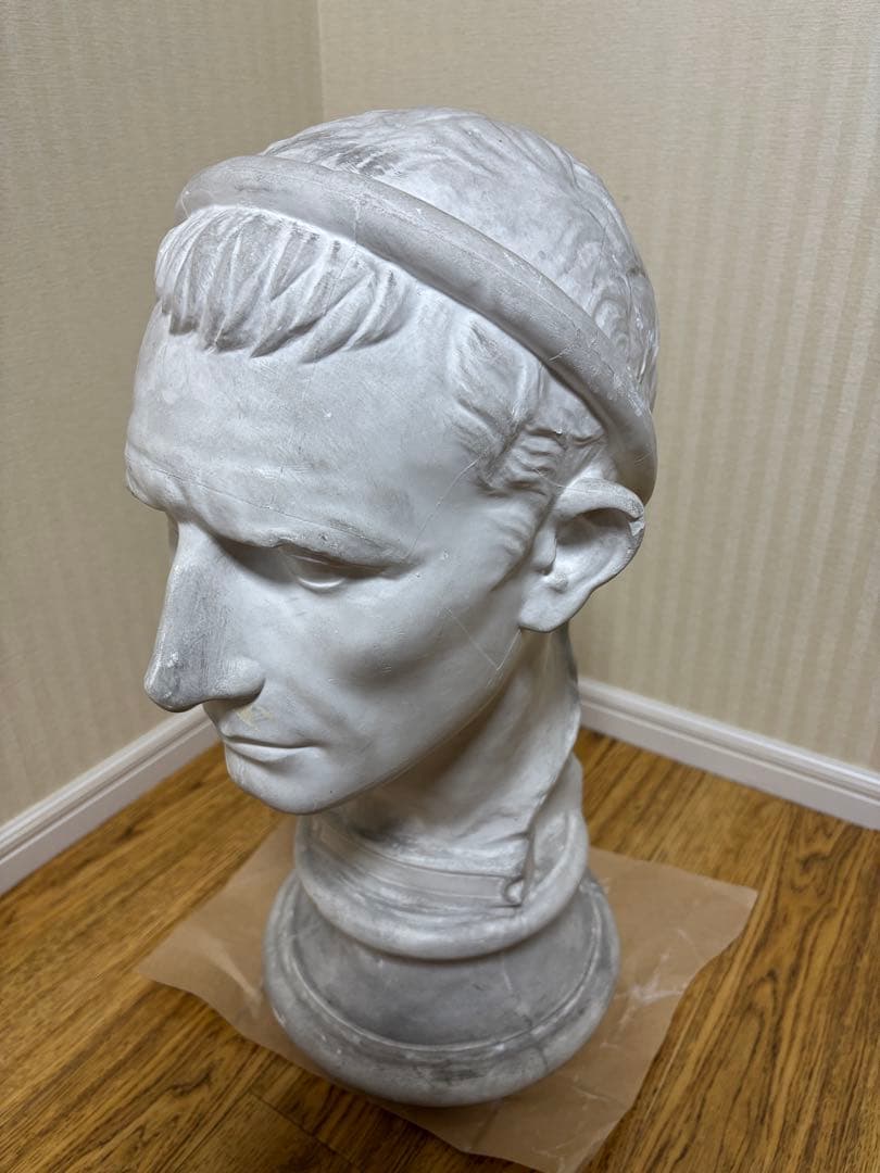 石膏像 アンティオコス三世　首像　岡石膏像製作所　YOKOHAMA OKA