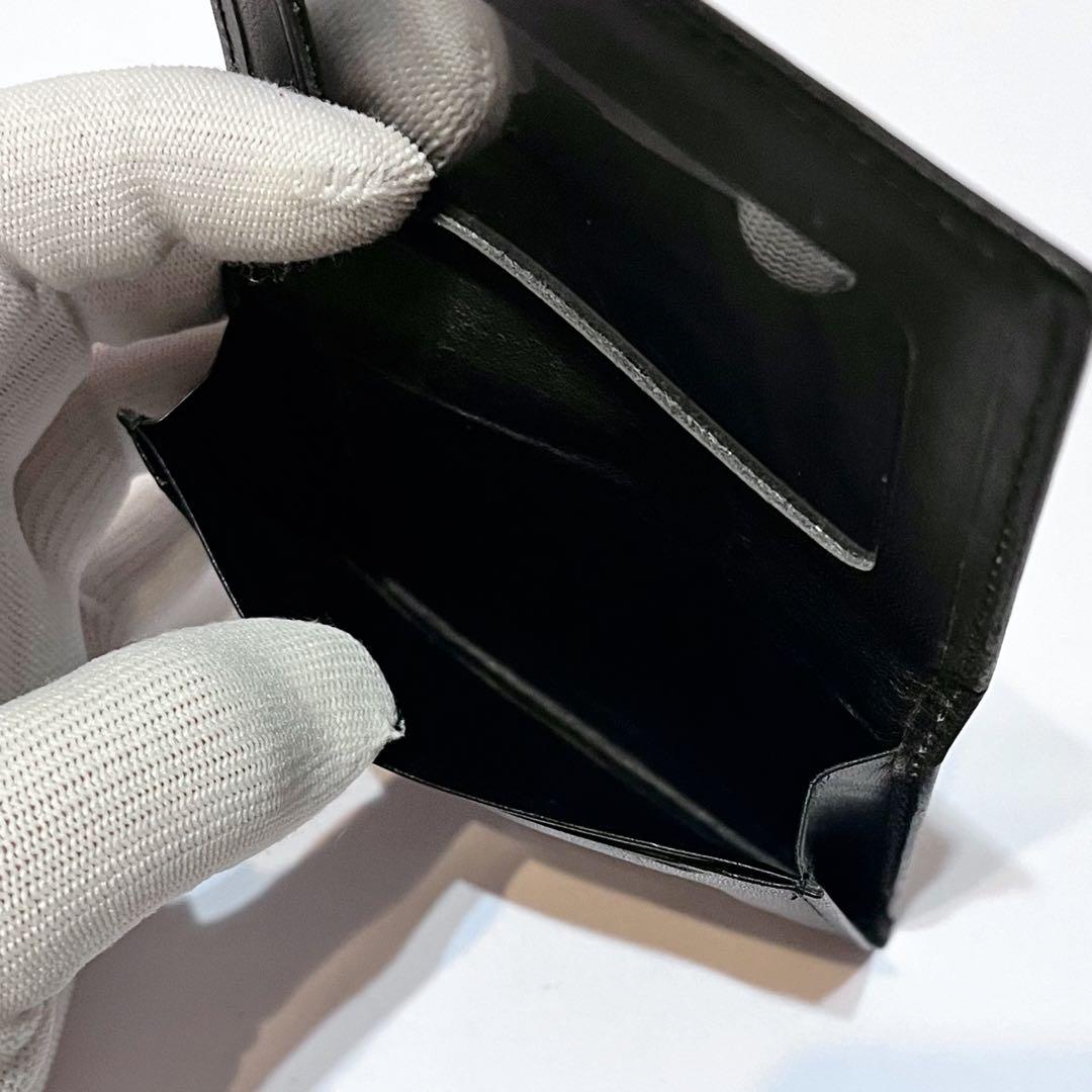 極美品 バーバリー ノバチェック ホースロゴ レザー キャンバス 名刺入れ