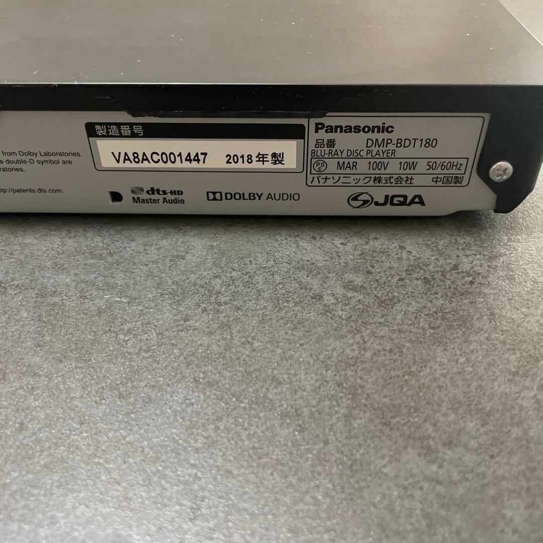 Panasonic DMP-BDT180 4K ブルーレイプレーヤー