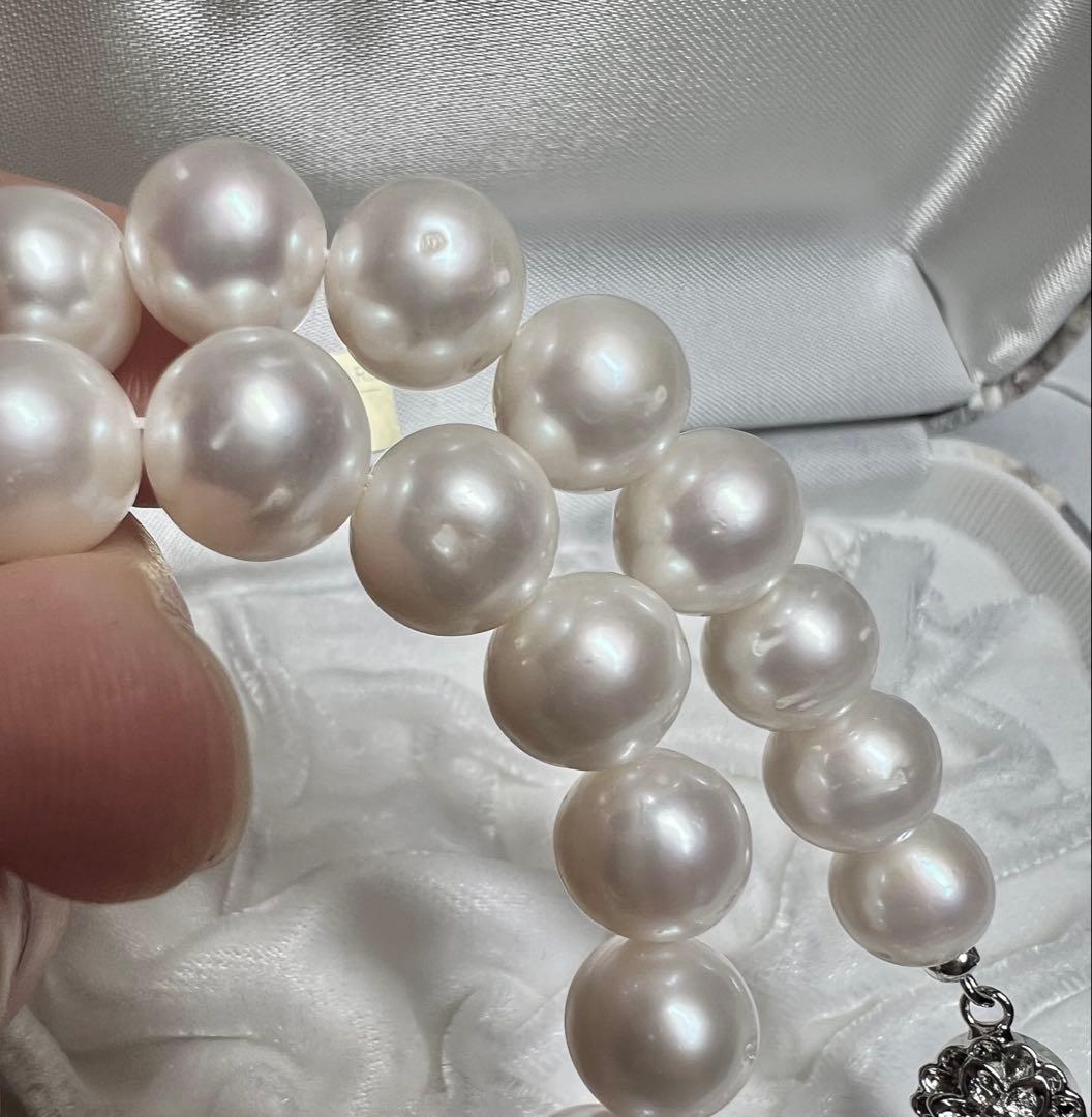 A2081 本真珠 ネックレス 淡水　真珠　 パール 超大粒　14kgf