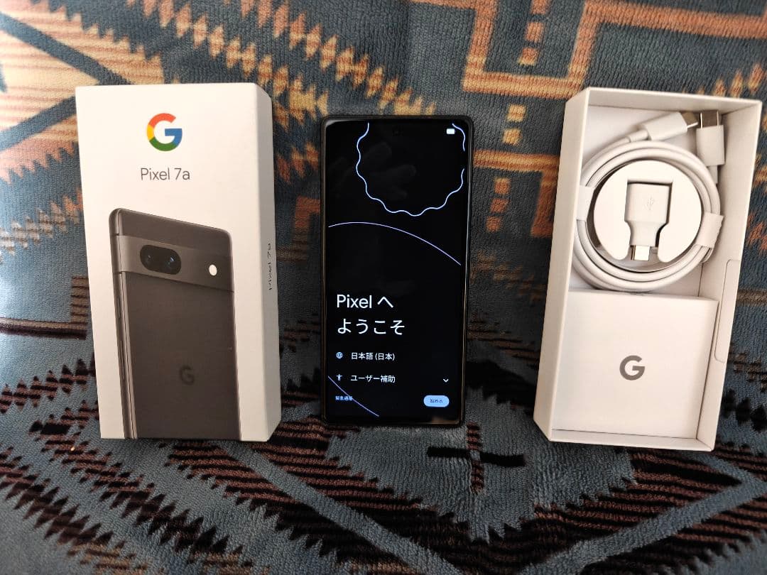 a*）様 Google Pixel 7a 黒色 本体 充電ケーブル付き