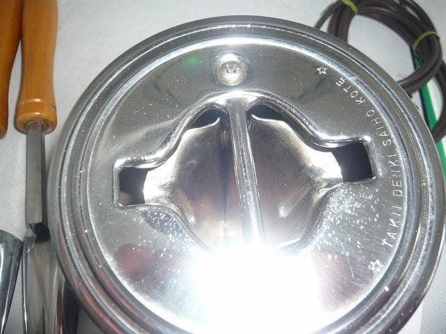 未使用予備品　タキイ和裁電化鏝 　和裁コテ　和裁こて　タキイ製　鏝２本付