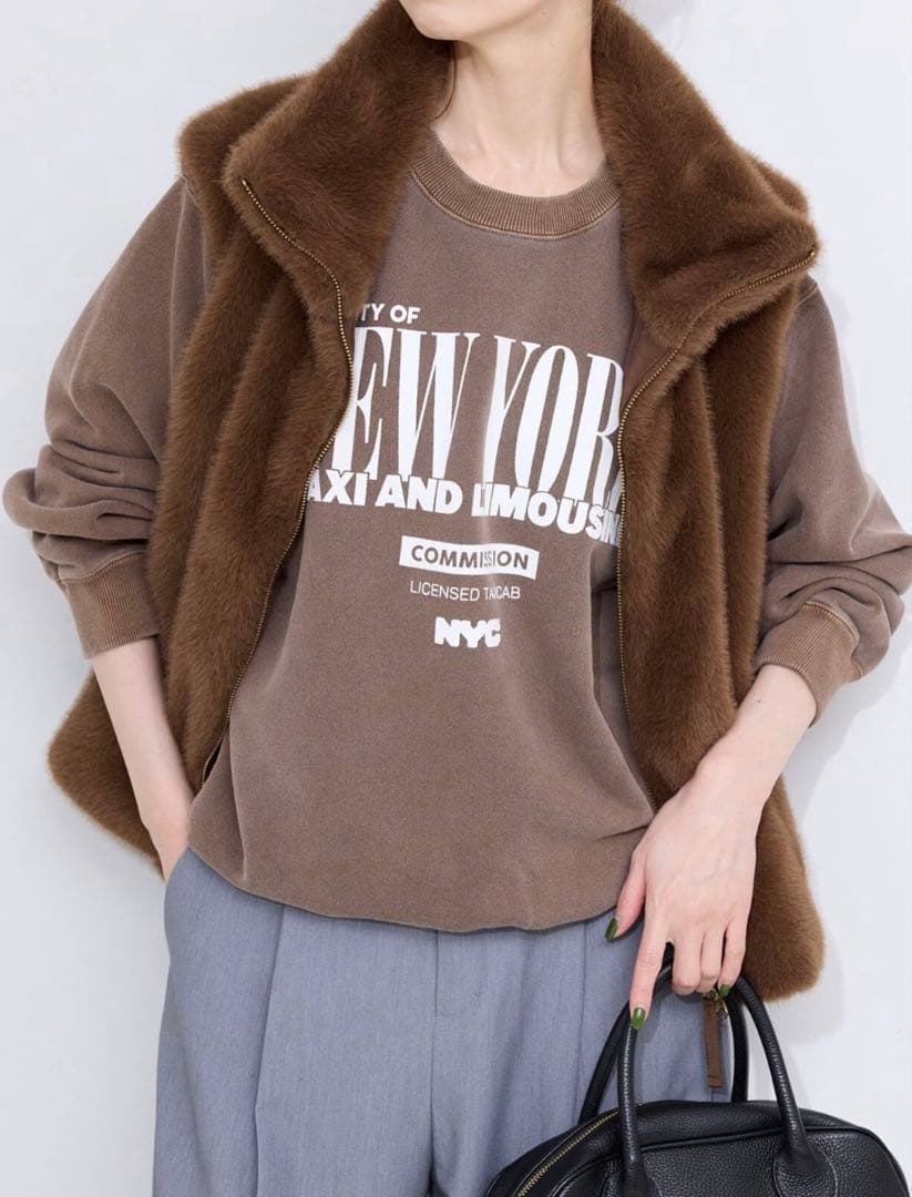 ミンクエコファーベスト　スローブイエナ