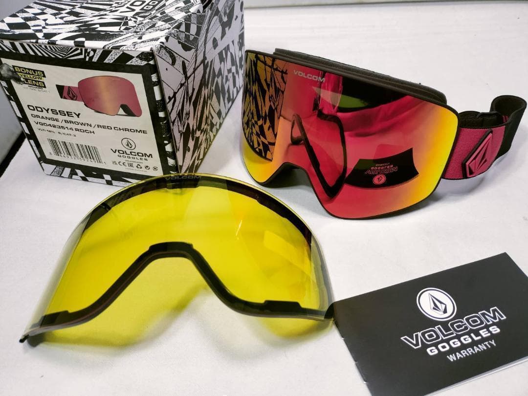 最上位モデル　ボルコム　VOLCOM　オデッセイ スノーゴーグル　マグネット式