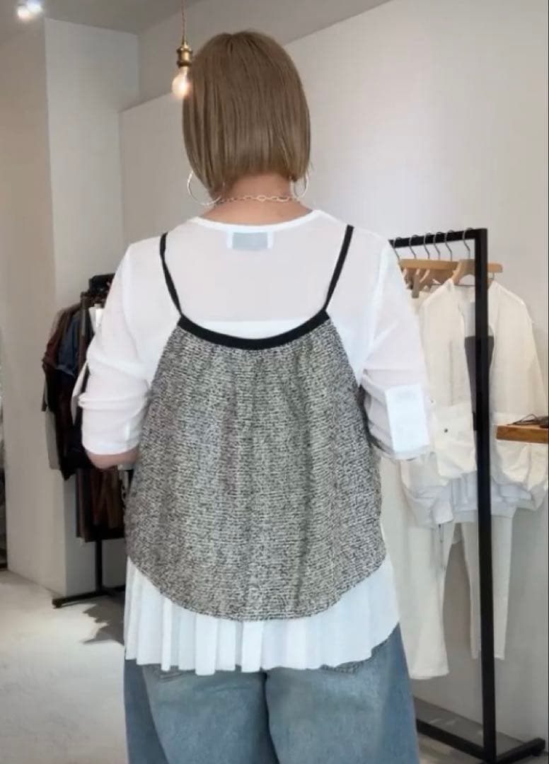 新品　シアントウキョウさんのキャミソール　ブラック