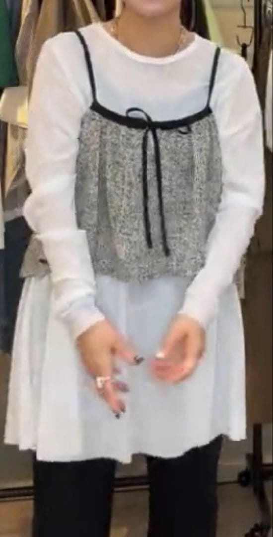 新品　シアントウキョウさんのキャミソール　ブラック