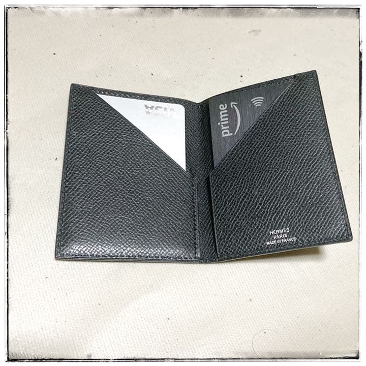 HERMESデュー パデューカードケースメンズハイブランドブラック