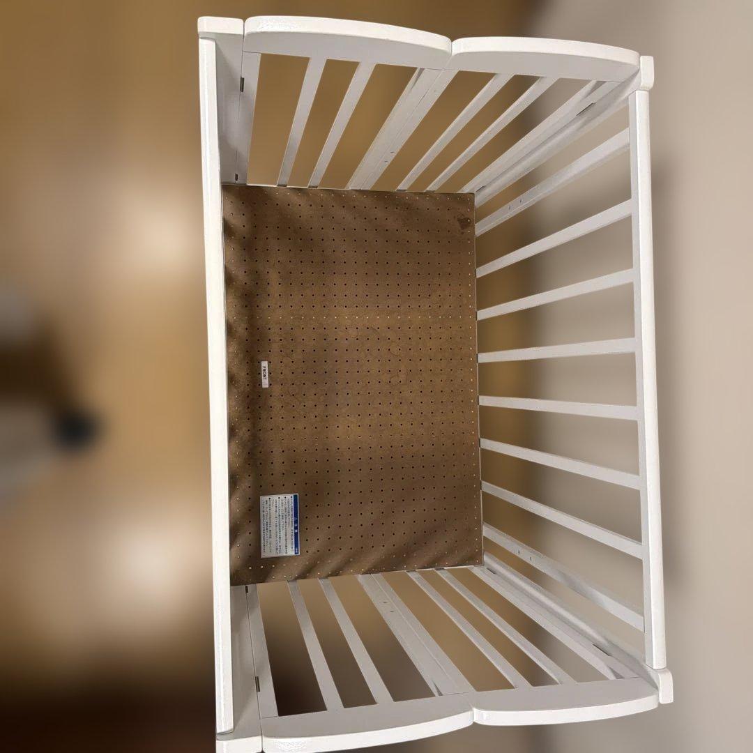 NtownKATOJI木製 ミニサイズベビーベッド 折りたたみ可能