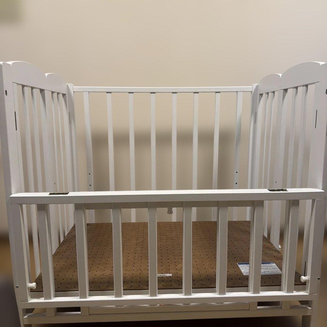 NtownKATOJI木製 ミニサイズベビーベッド 折りたたみ可能