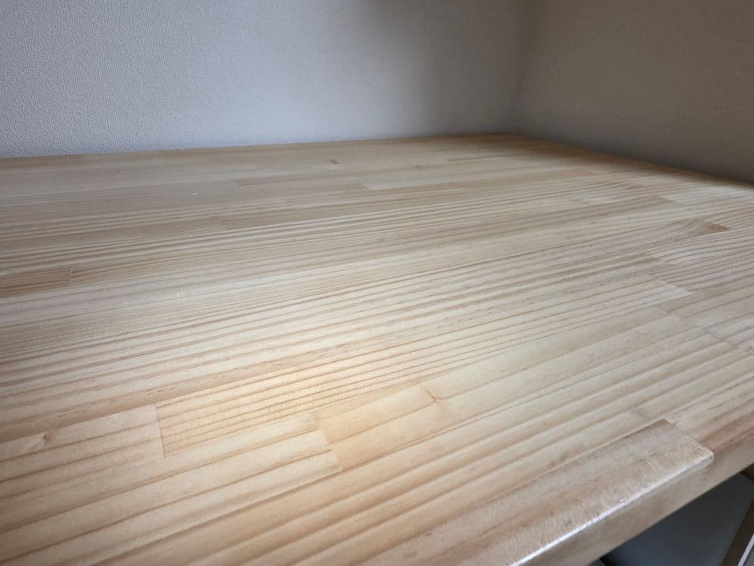 FLEXISPOT E7 ホワイト + KANADEMONO ラバーウッド天板