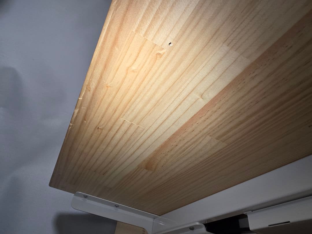 FLEXISPOT E7 ホワイト + KANADEMONO ラバーウッド天板