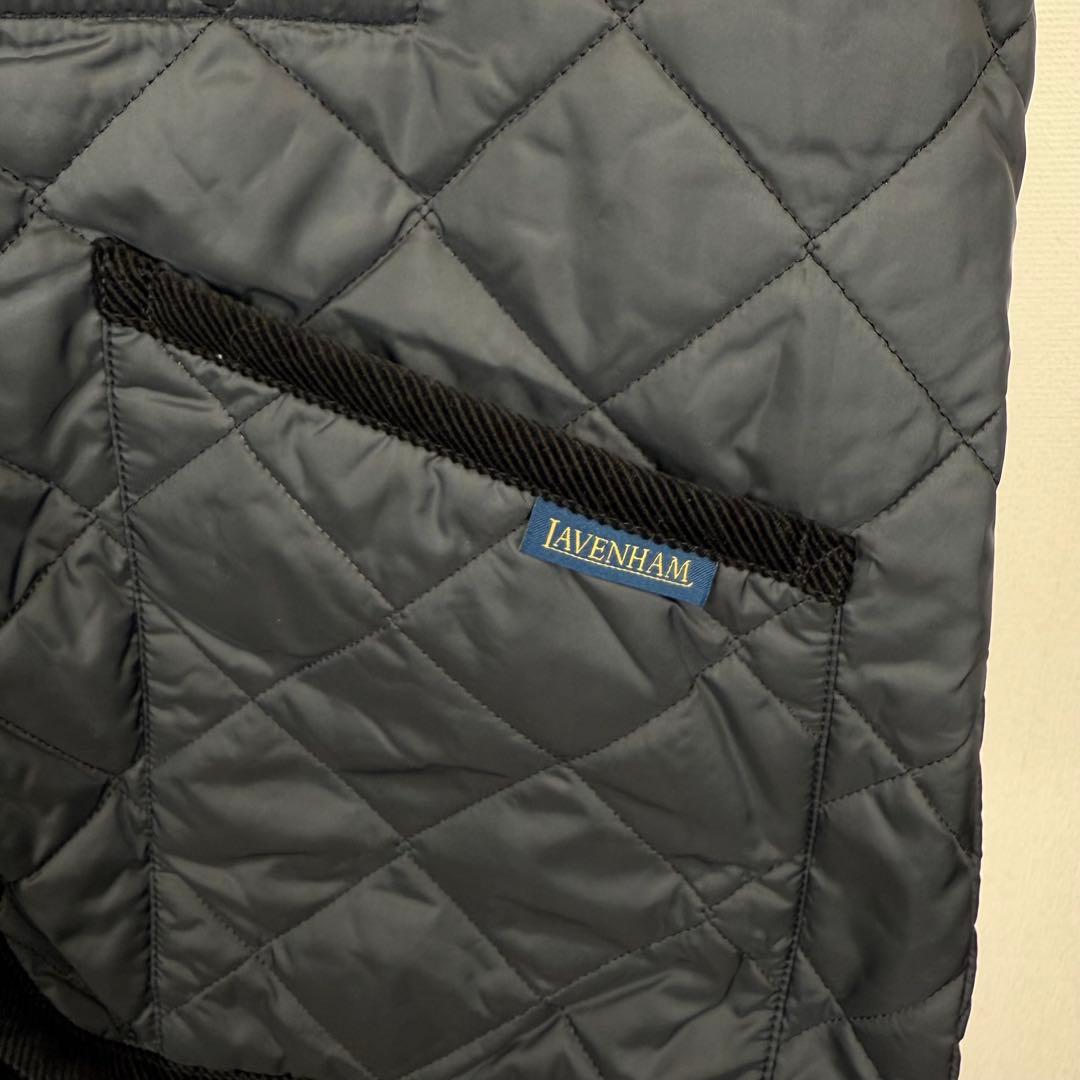 LAVENHAM ラベンハム キルティングベスト 美品　サイズM グレー