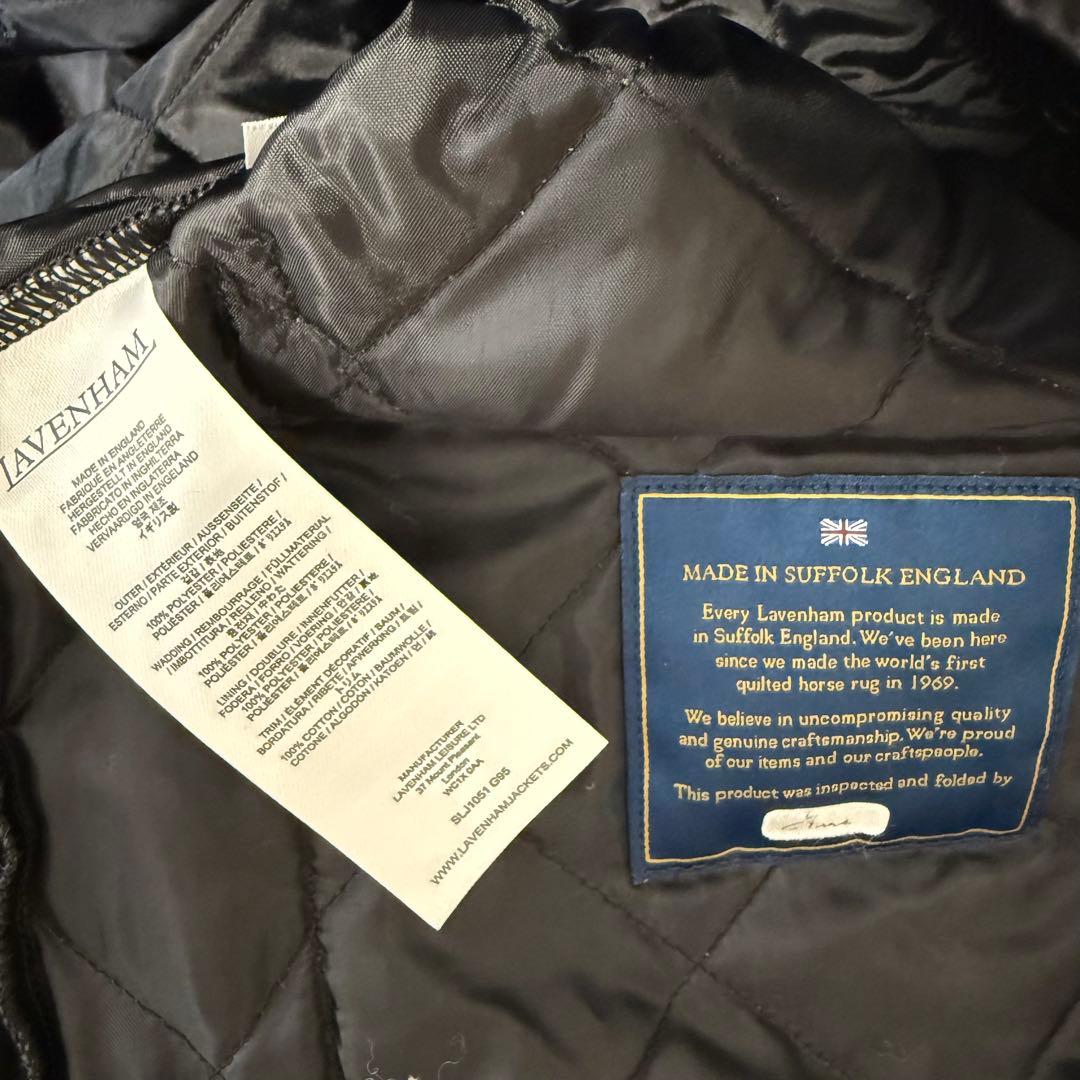 LAVENHAM ラベンハム キルティングベスト 美品　サイズM グレー
