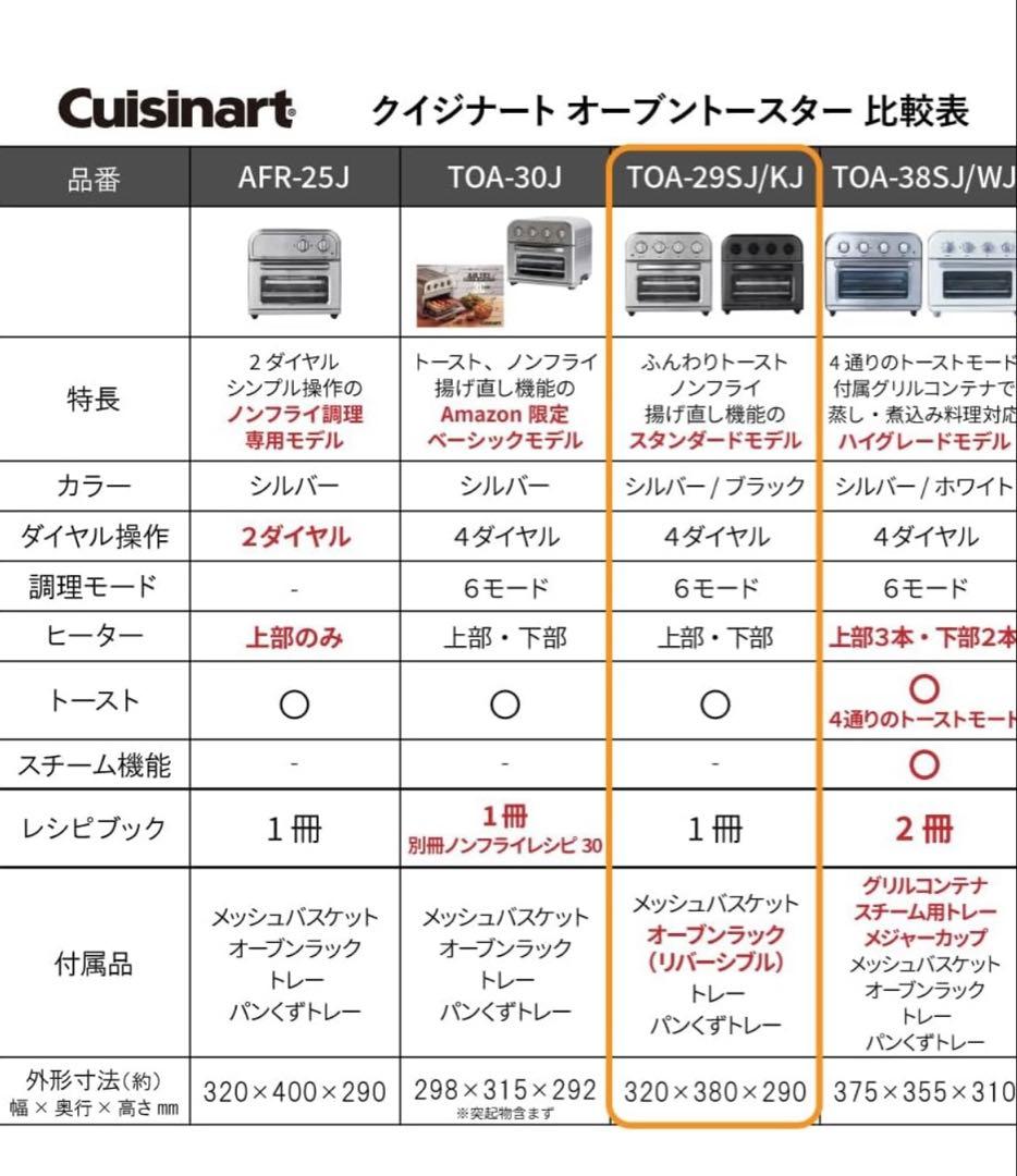 2023年製 cuisinart エアフライオーブントースター クイジナート