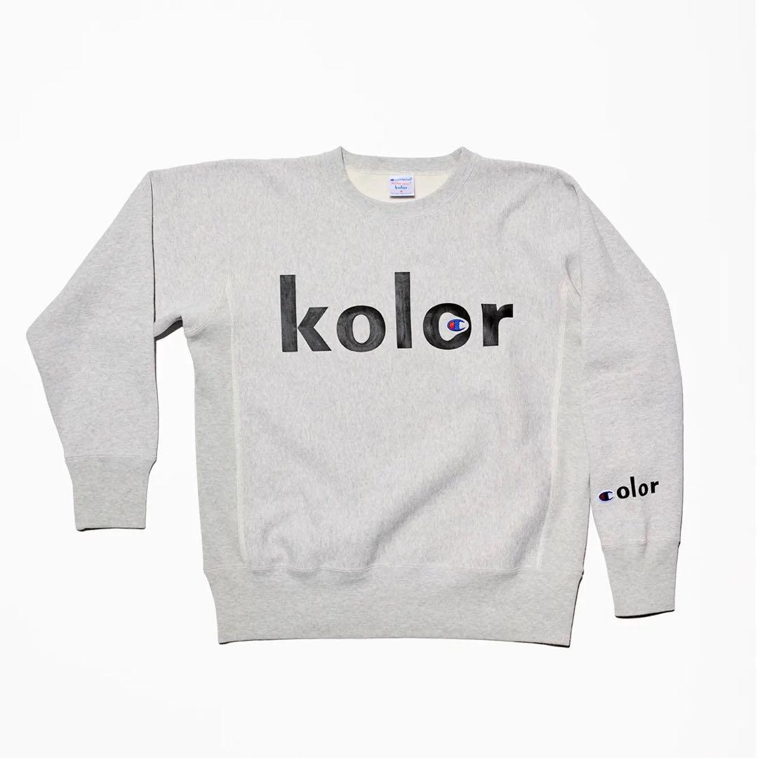 未使用 Champion × kolor コラボ リバースウィーブ スウェット