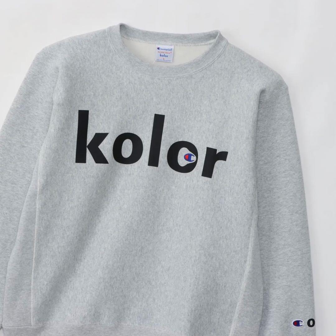 未使用 Champion × kolor コラボ リバースウィーブ スウェット