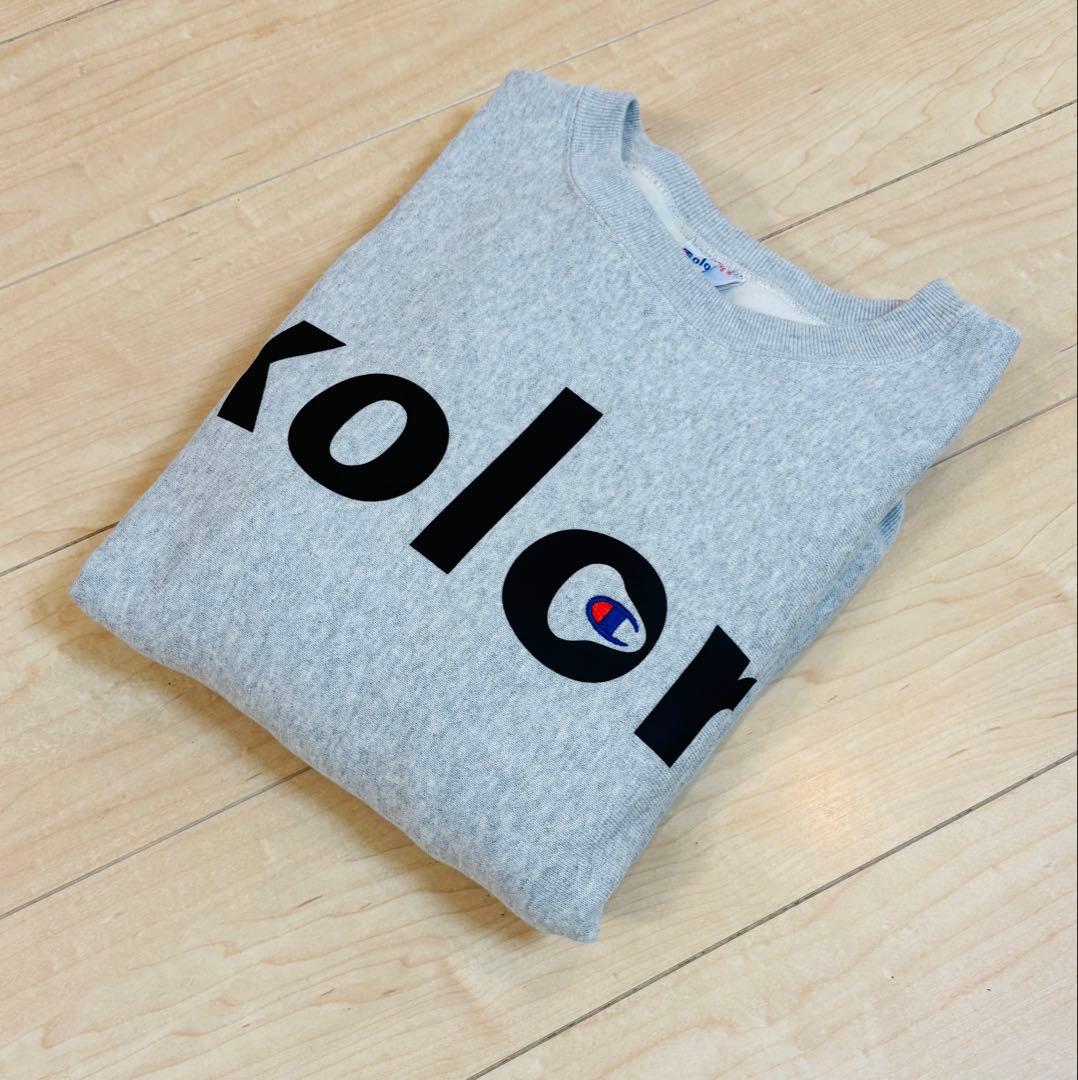 未使用 Champion × kolor コラボ リバースウィーブ スウェット