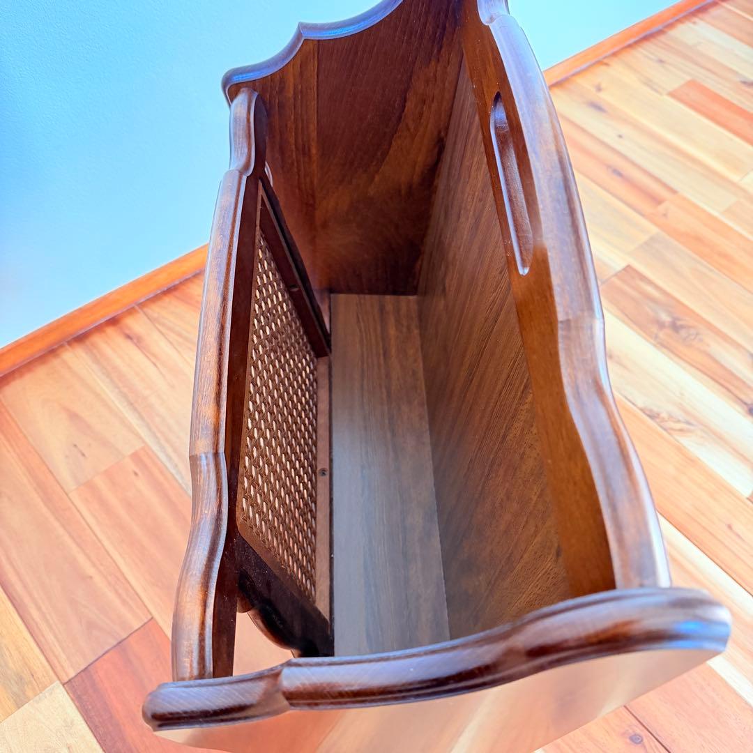 未使用品級　カリモク　マガジンラック　karimoku コロニアル