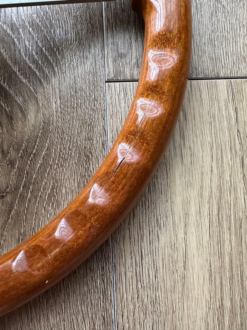 ✨昭和レトロOBA製ウッドハンドル⛽️トヨタ純正付