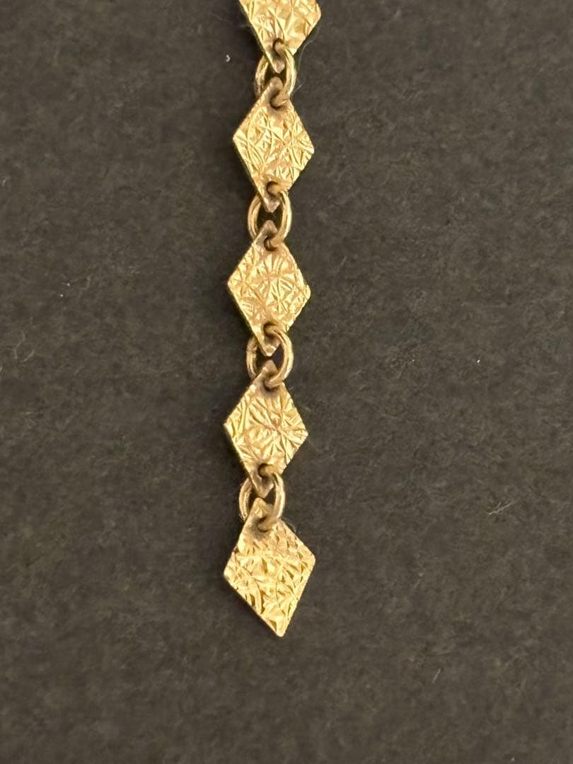 【片耳用】【4点セット】10Kピアス　フープ　パール　ロング　アガットチャーム