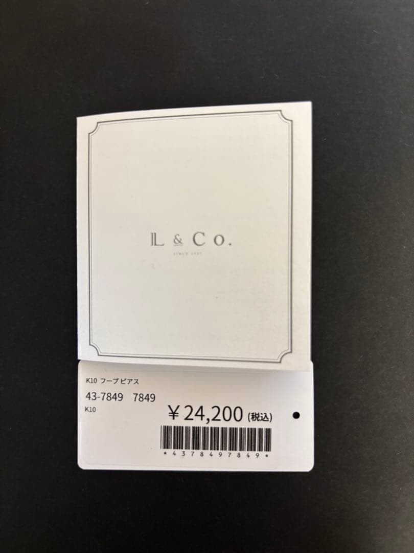 【片耳用】【4点セット】10Kピアス　フープ　パール　ロング　アガットチャーム