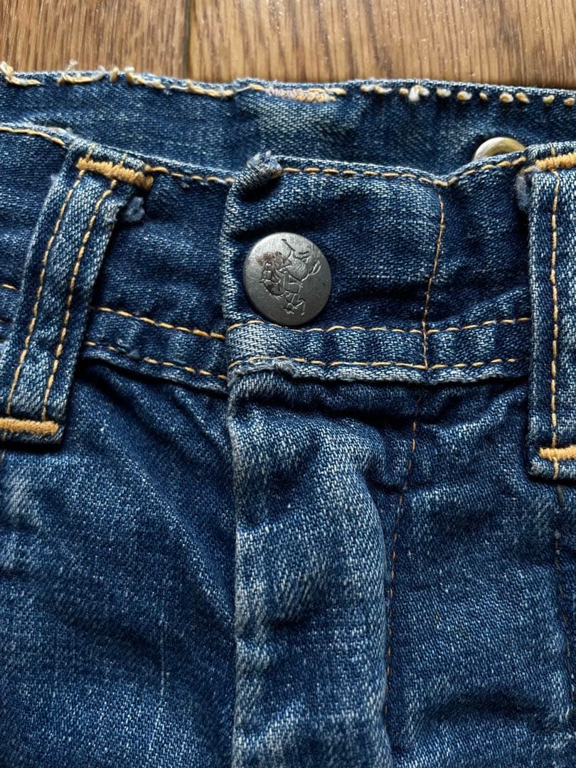 50s vintage デニム　ペインターパンツ　股リベ　大戦　キッズ　スタッズ
