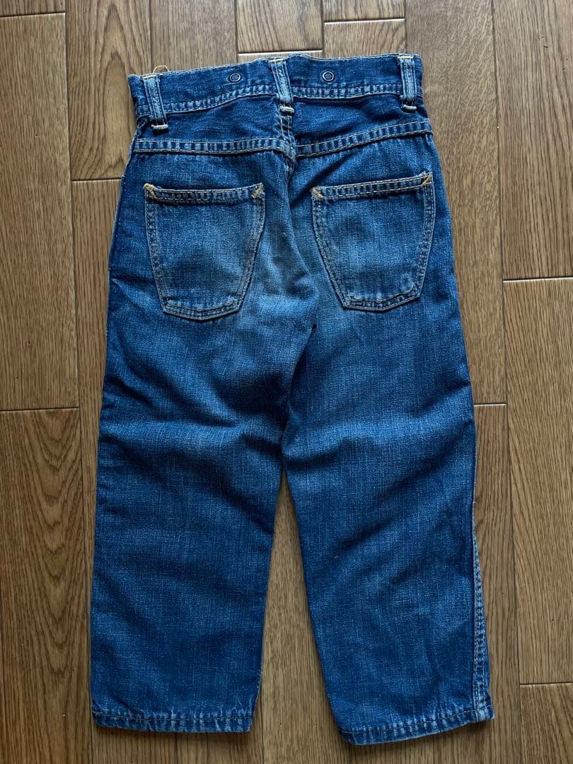 50s vintage デニム　ペインターパンツ　股リベ　大戦　キッズ　スタッズ