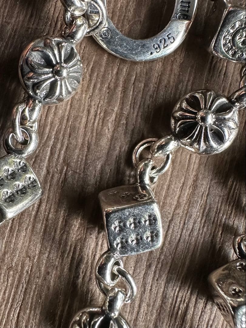 ウォレットチェーン ダブルクリップ　165グラム