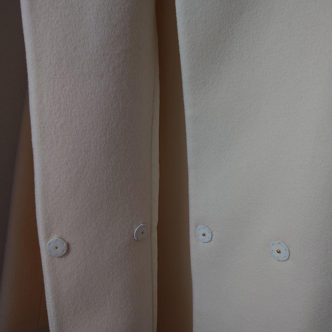 美品ESTNATION　ホワイト　コート　サイズ38 毛100%